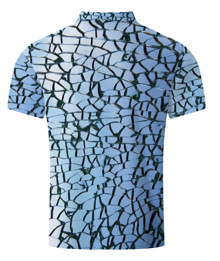 ZITY Men's Summer Printed Polo Shirt