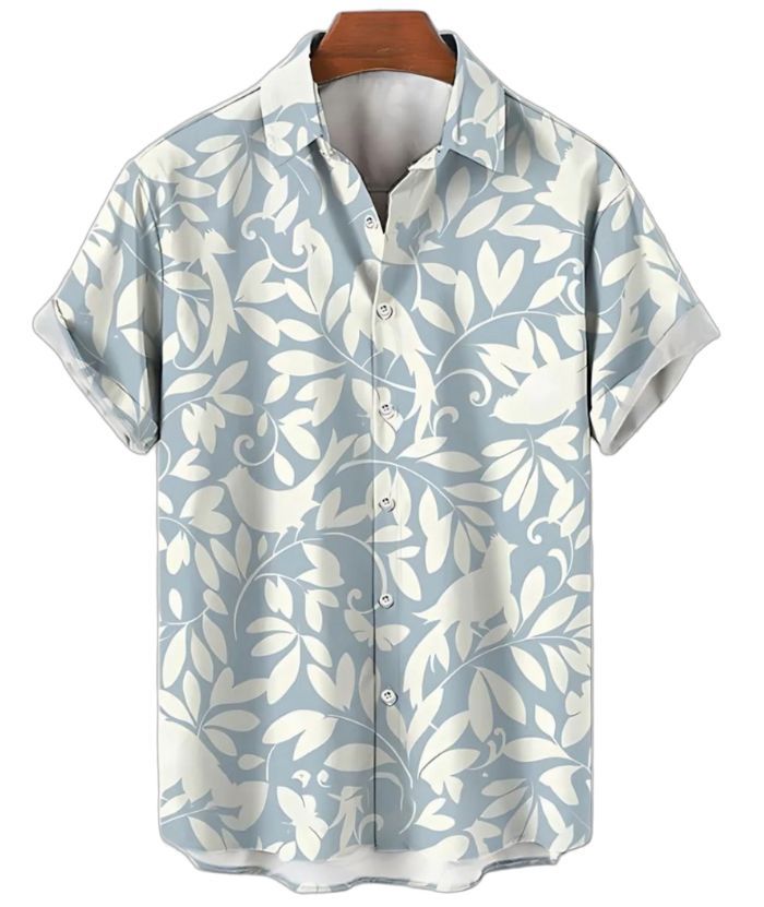 ZITY Men's Floral Print Casual Shirt