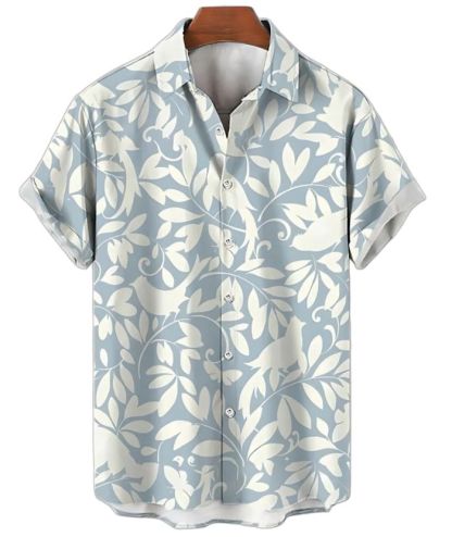 ZITY Men's Floral Print Casual Shirt