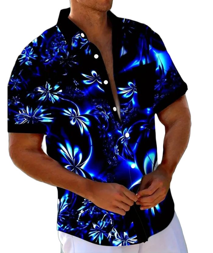 ZITY Men's Summer Floral Printed Shirt-MTS06202