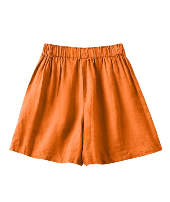 ZITY Women's Retro Casual Linen-Blend Wide Leg Summer Shorts