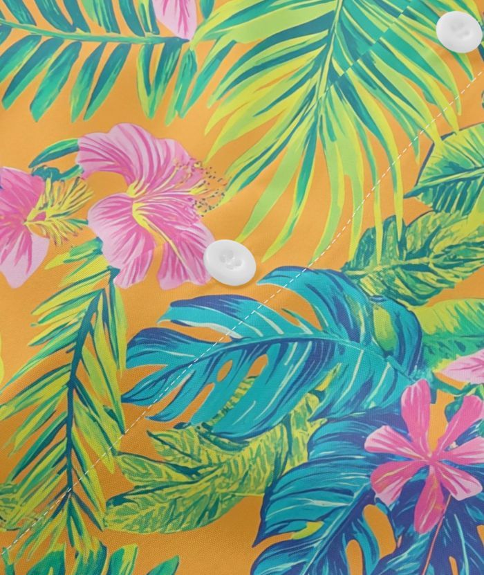 ZITY Men's Tropical Floral Print Hawaiian Shirt-DUMST06215