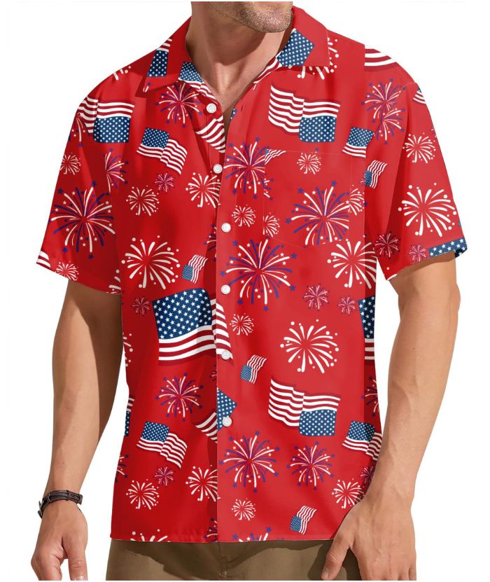 ZITY Men's 3D Digital Printed Hawaiian Shirt-DUMPO06258