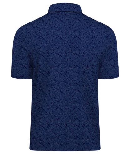 ZITY Men's Button Up Slim Fit Printed Polo Shirt-CUMPO05189