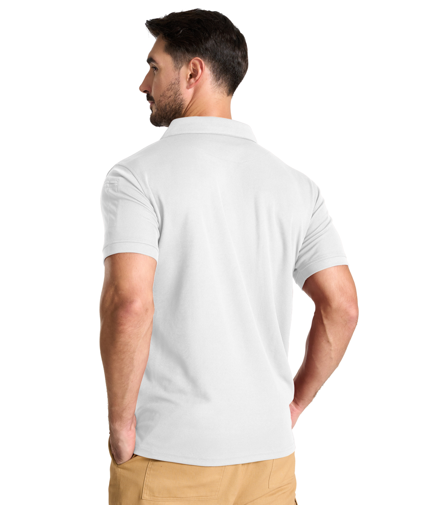 ZITY Men's Slim Fit Button Up Golf Polo Shirt-CUMPO03930