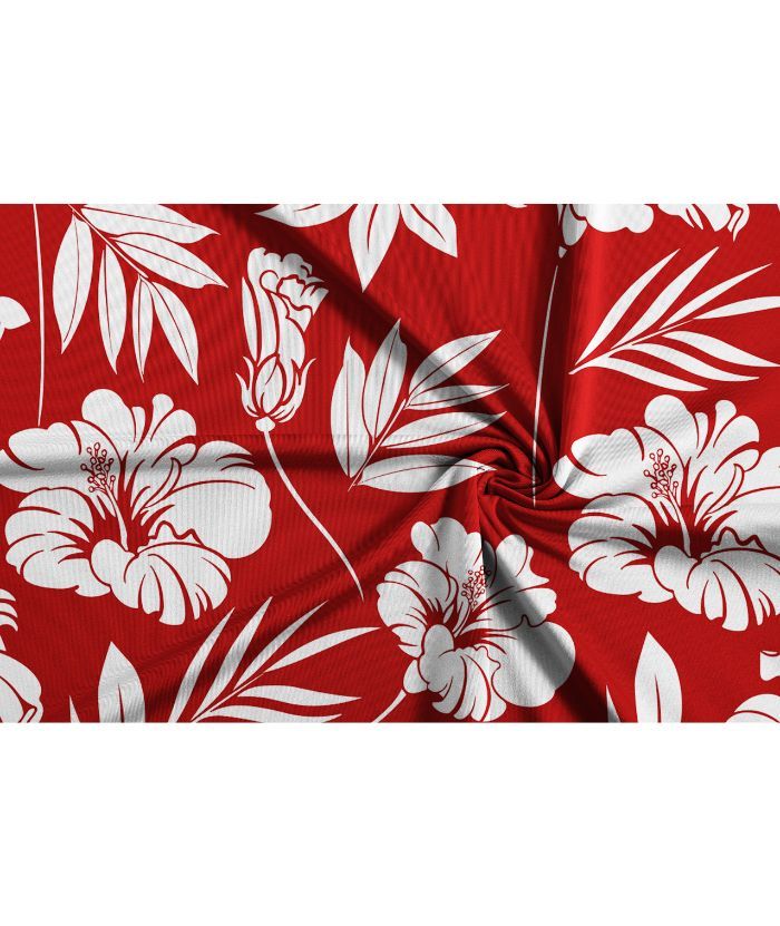 ZITY Men's Hawaiian Flower Print Polo Shirts-CUMPO05190