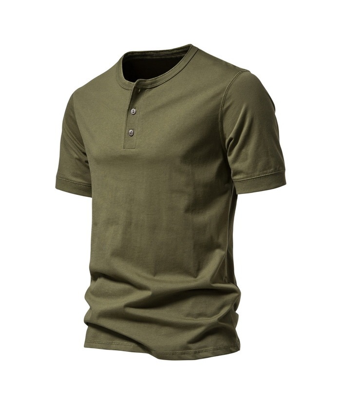 ZITY Men's Cotton Henley Shirt-ZPK010507  | Zitysports