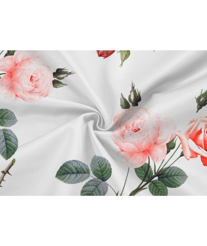 ZITY Women's Full Zipper Floral Print Fleece Hoodie-CUWFH01413