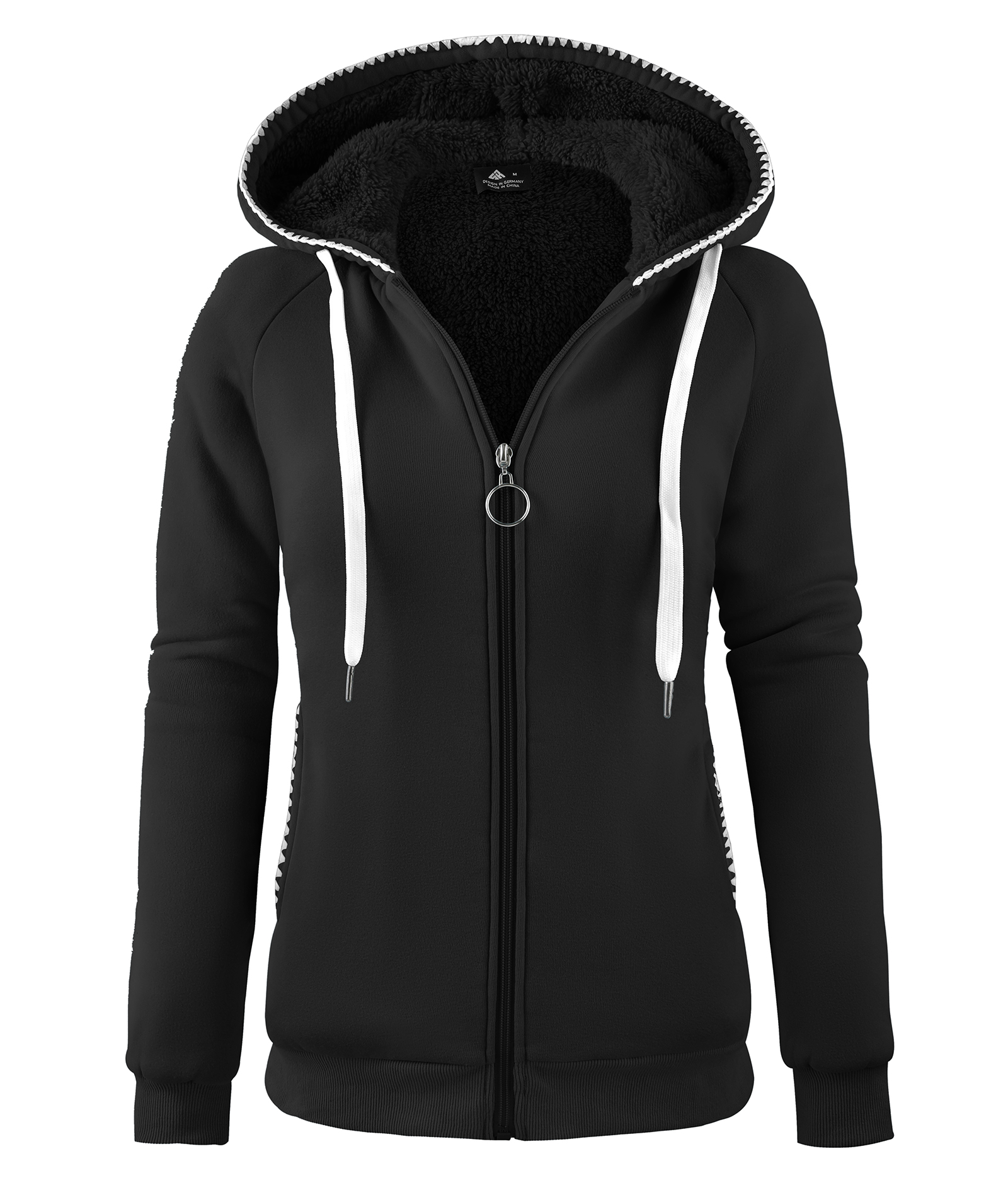 ZITY Women's Long Sleeve Warm Fleece Hoodie-CUWFH02122