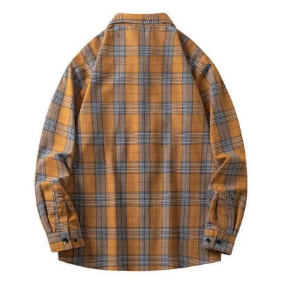 ZITY Men’s Spring Autumn Long Sleeve Casual Loose Fit Shirt –