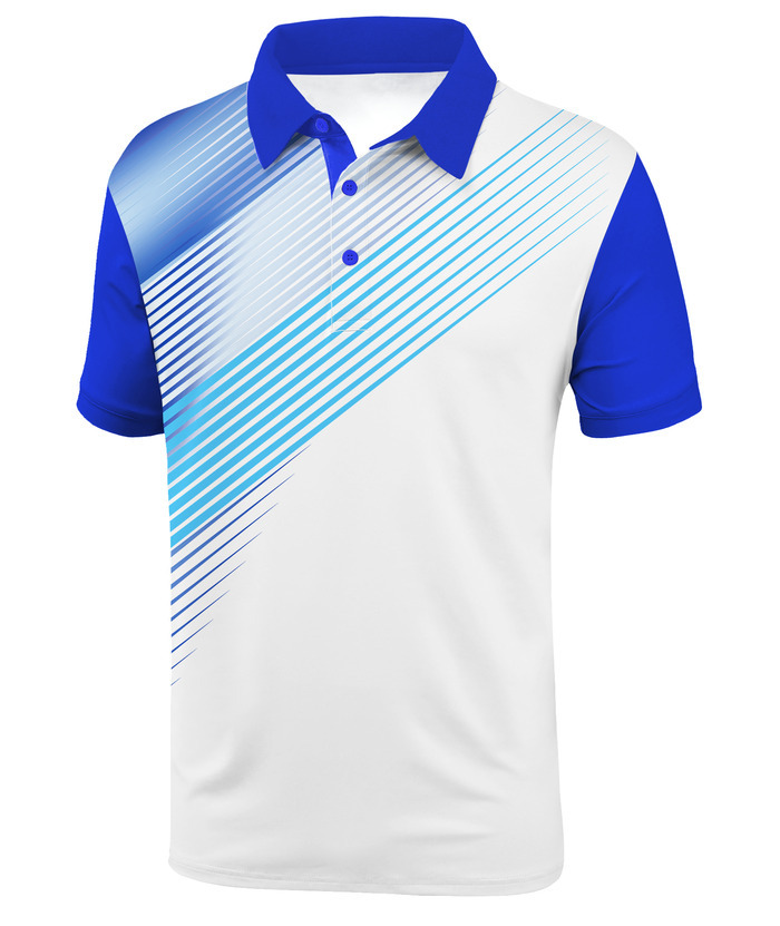 ZITY Men's Moisture Wicking Quick Dry Short Sleeve Print Golf Polo Shirt-APOH700045 | Zitysports