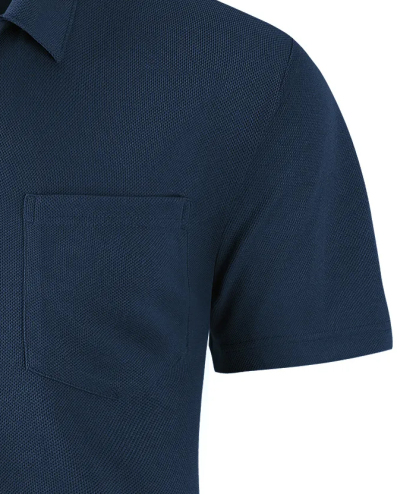 ZITY Men's Solid Color Fast Dry Neck Air Force with Pocket Polo Shirt-ZPK008914 | Zitysports