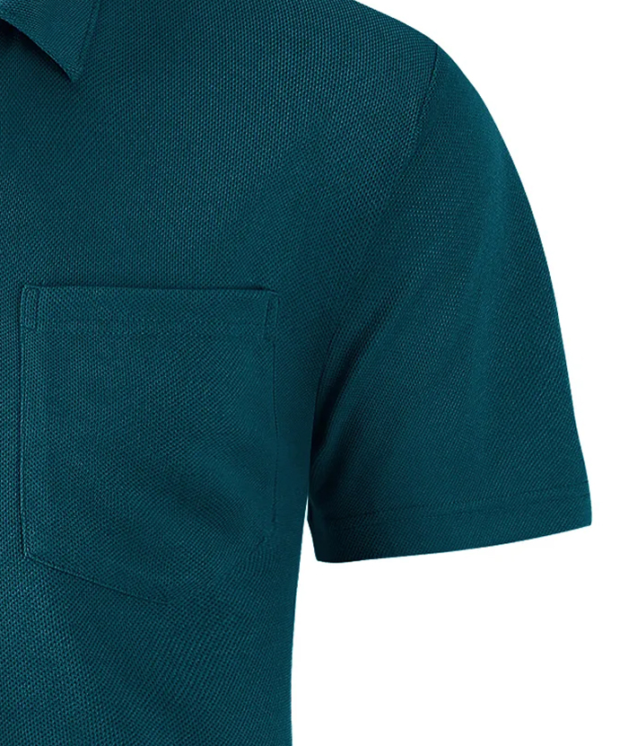 ZITY Men's Solid Color Fast Dry Neck Air Force with Pocket Polo Shirt-ZPK008914 | Zitysports