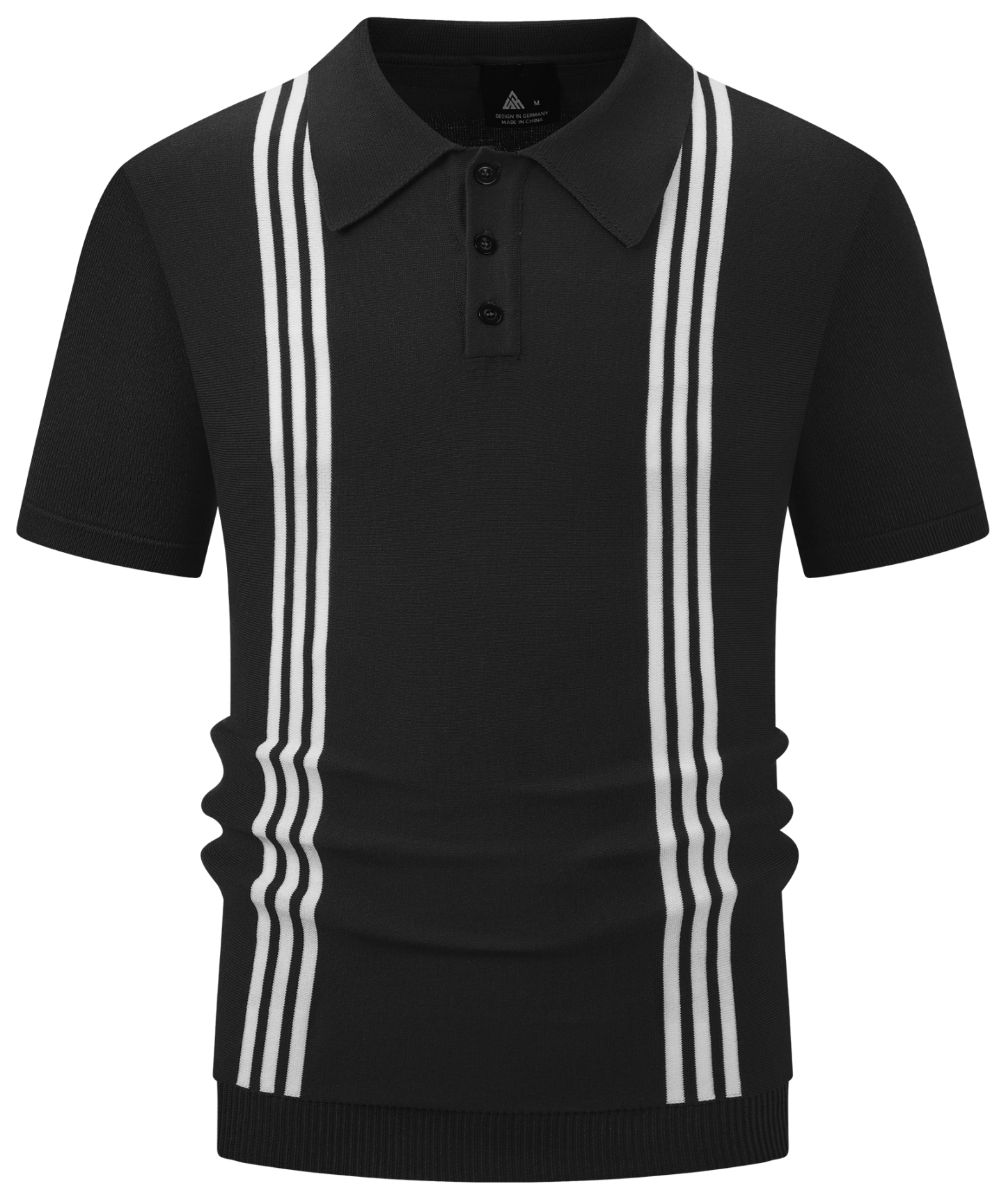 Wholesale Men's Vulcan Black Dri Fit Polo Shirt | Zitysports