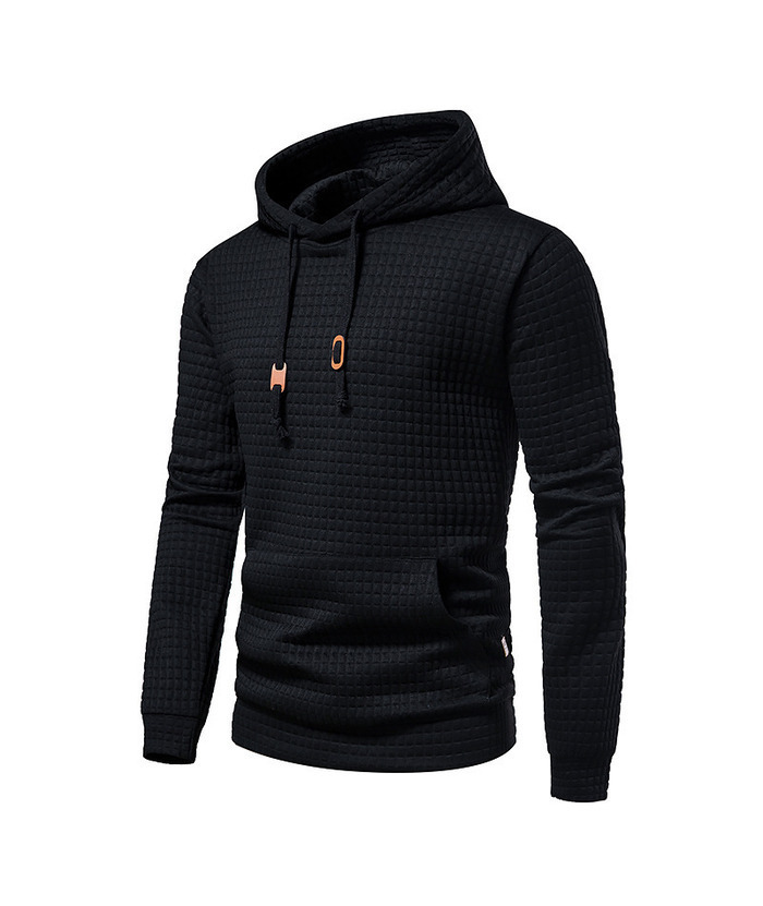 ZITY Men's Long Sleeves Adjustable Drawstring Waffle Hoodie-ZPK007590 | Zitysports
