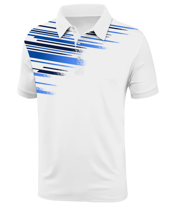ZITY Men's Short Sleeve Color Block Striped Sports Casual Polo Shirt-ZPK004272 | Zitysports