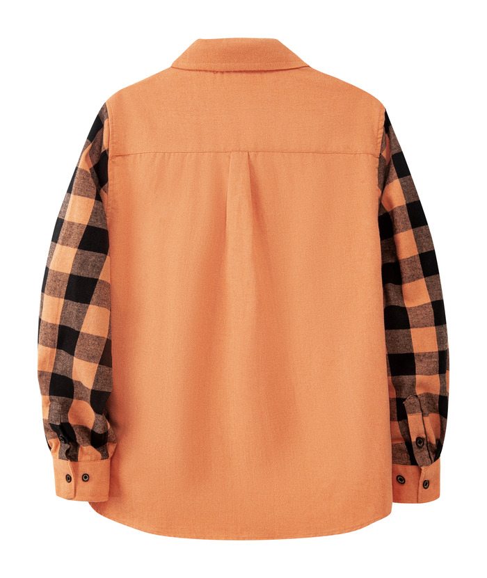 ZITY Men's Plaid Sweatshirt Button Down with Two Pocket-ZPK007276 | Zitysports