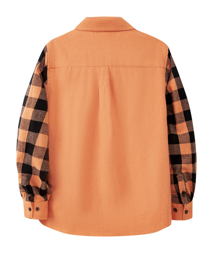 ZITY Men's Plaid Sweatshirt Button Down with Two Pocket-ZPK007276 | Zitysports