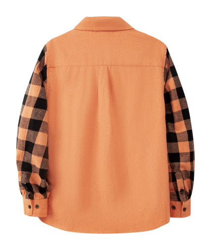 ZITY Men's Plaid Sweatshirt Button Down with Two Pocket-ZPK007276 | Zitysports
