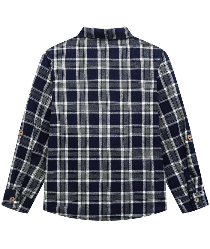 ZITY Men's Long Sleeve Casual Button Down Plaid Flannel Shirt-ZPK005339 | Zitysports