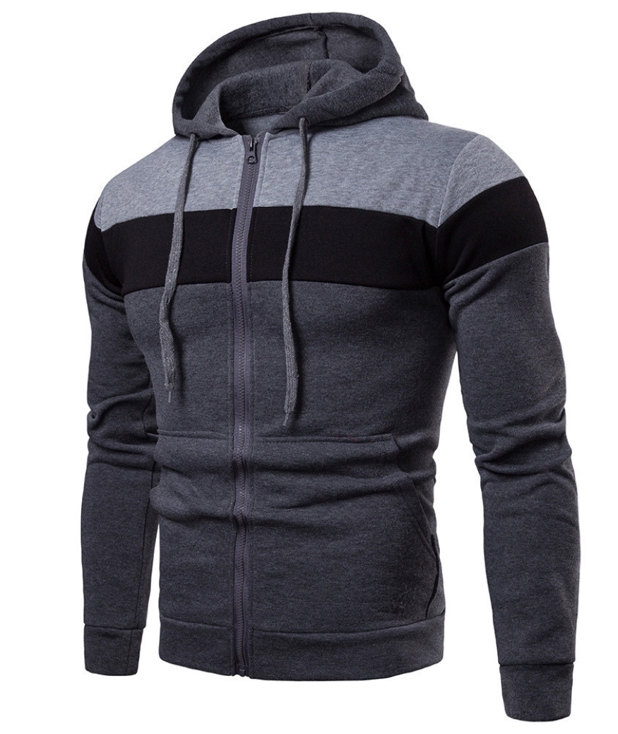 ZITY Men's Zipper Casual Fashion Long Sleeve Sweatshirt-DUMFH04870 | Zitysports