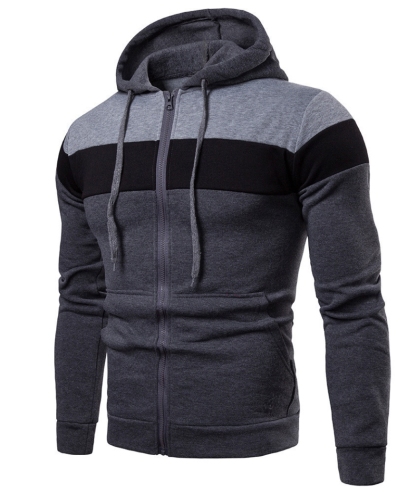 ZITY Men's Zipper Casual Fashion Long Sleeve Sweatshirt-DUMFH04870 | Zitysports