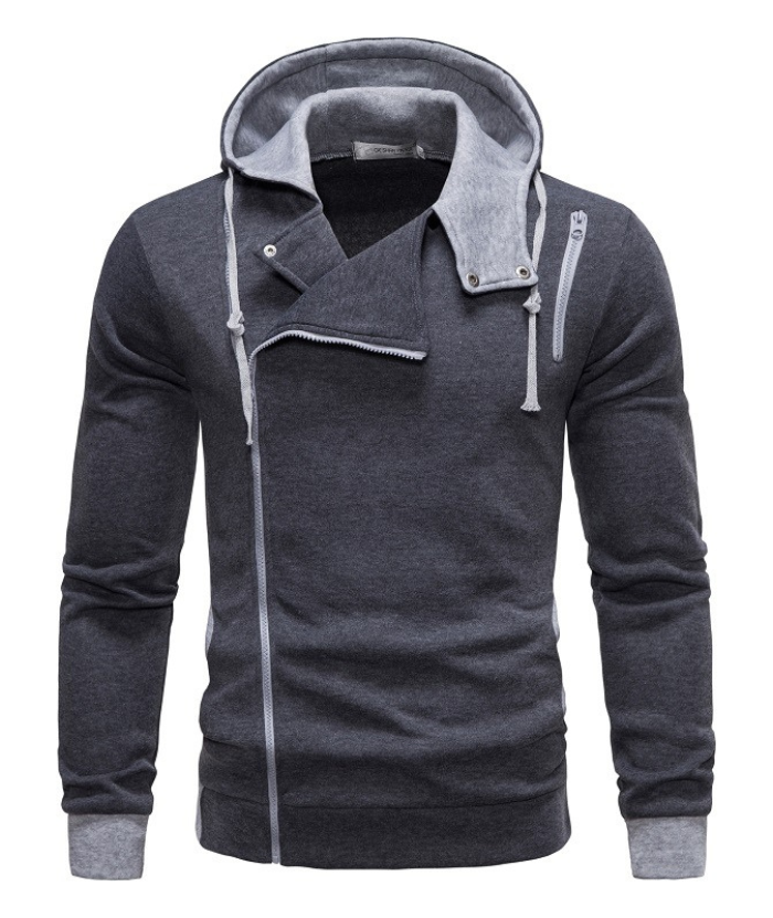 ZITY Men's Full Zip Hooded Sports Sweatshirt Activewear-DUMFH04942|Zitysports