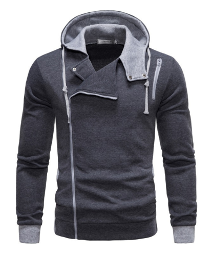 ZITY Men's Full Zip Hooded Sports Sweatshirt Activewear-DUMFH04942|Zitysports