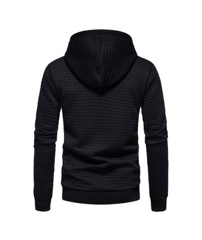 ZITY Men's Long Sleeves Adjustable Drawstring Waffle Hoodie-ZPK007590 | Zitysports
