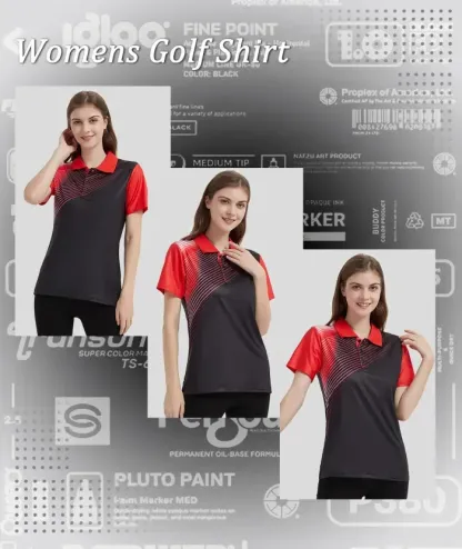 ZITY Women's Quick Dry Short Sleeve Button Up Polo Shirt-ZPK003076 | Zitysports