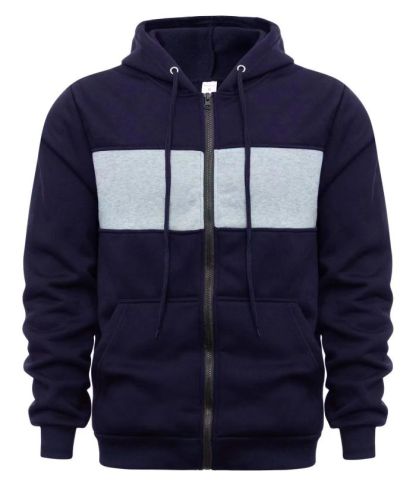 ZITY Men's Fleece Long Sleeve Casual Fashion Color Block Hoodie-DUMFH04983|Zitysports