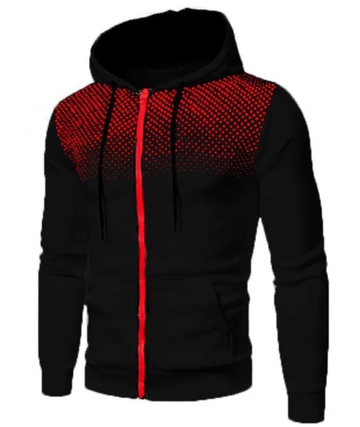 ZITY Men's Zip Up Lightweight Casual Long Sleeve Hoodie-DUMFH04881|Zitysports