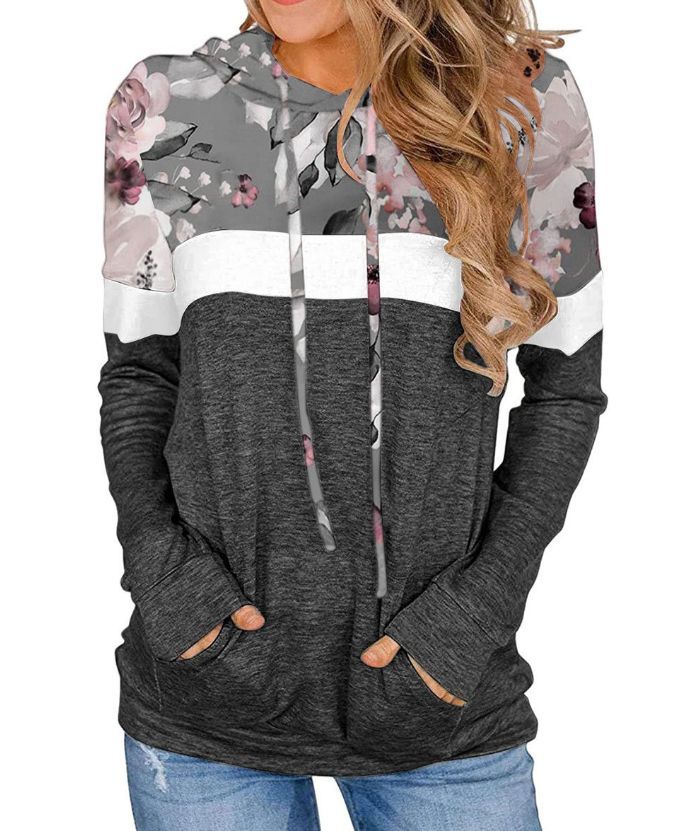 ZITY Women's Long Sleeve Casual Loose Fit Comfy Cute Hoodie-DUWFH05041|Zitysports