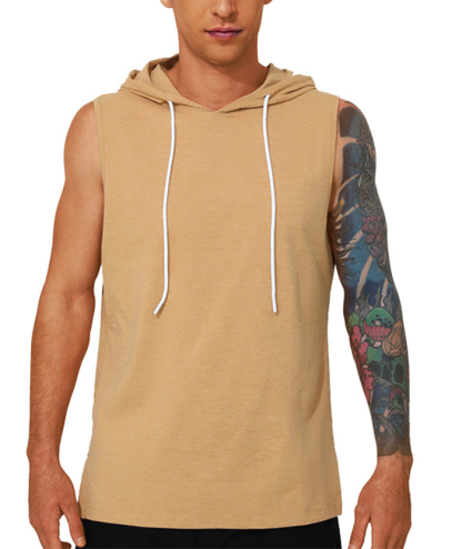 ZITY Men's Casual Sports Running Sleeveless Hoodie-DUMMG05203|Zitysports