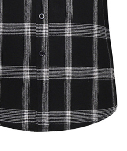 ZITY Men's Slim Fit Plaid Flannel Long Sleeve Shirt-DUMLT05250|Zitysports