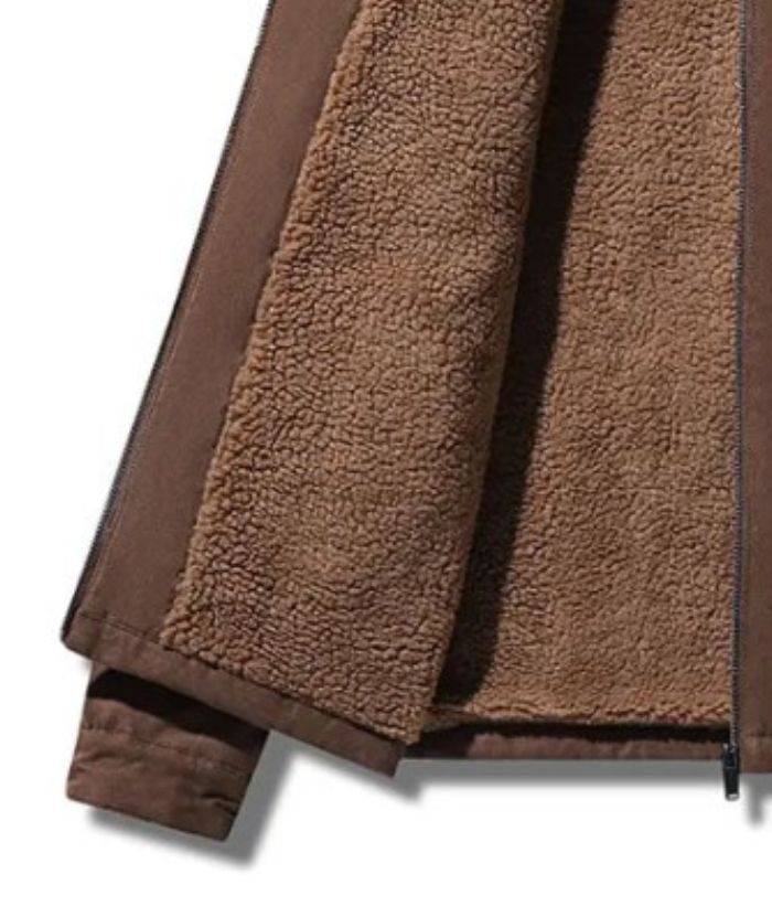 ZITY Men's Loose Fit Full-Zip Fleece Jacket-DUMCO05393|Zitysports