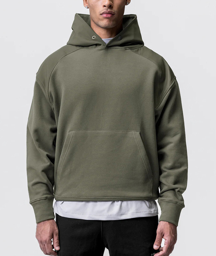 ZITY Men's Cotton Long Sleeve Pullover Hoodie-DUMFH05478