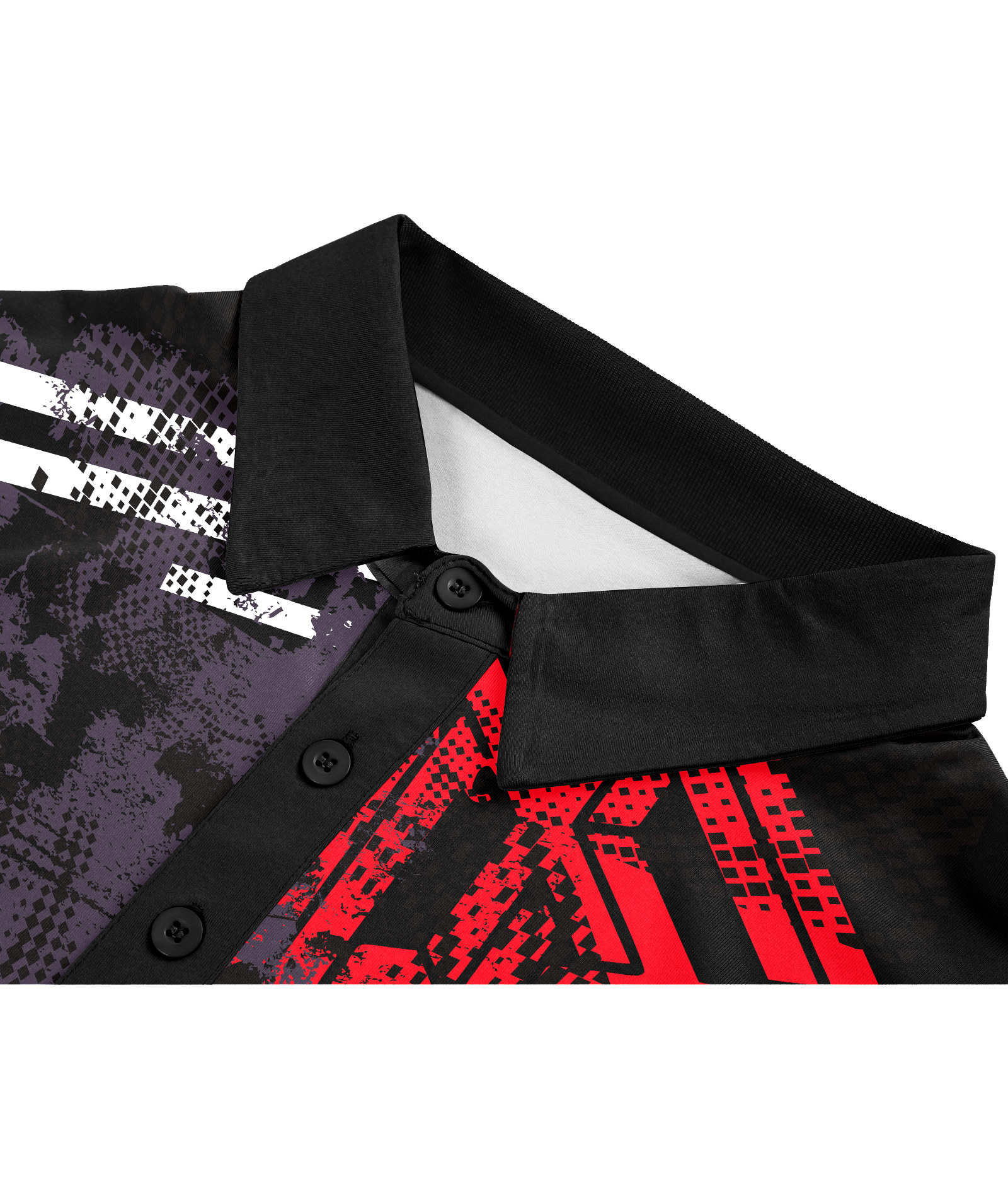 ZITY Men's Button Up Long Sleeve Slim Fit Polo Shirt-CUMLP01195