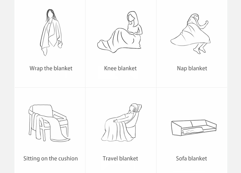 various situations, the heated blanket can be used in multiple ways: