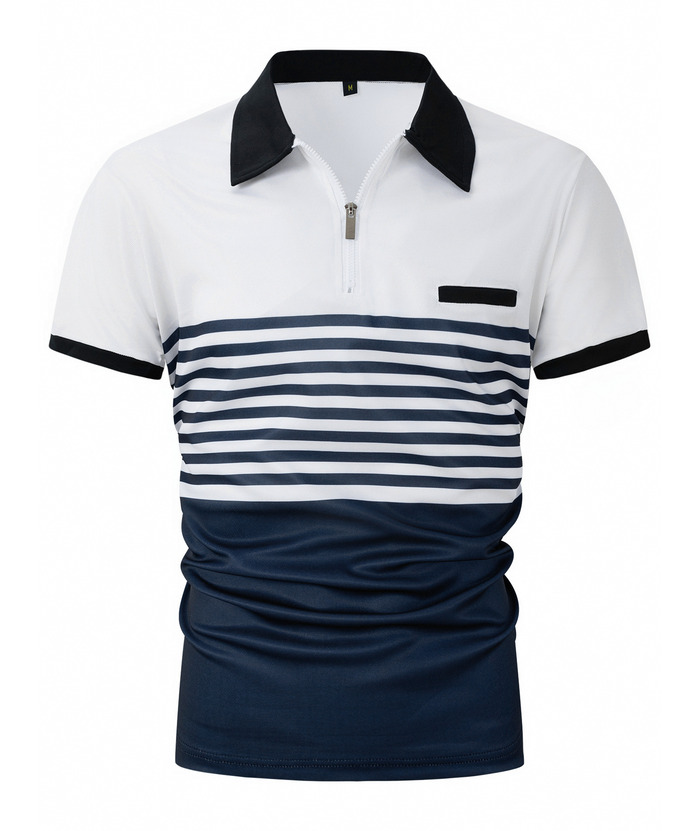 ZITY Men's Stripe Dry-Fit Polo Shirt-ZPK010606 | Zitysports