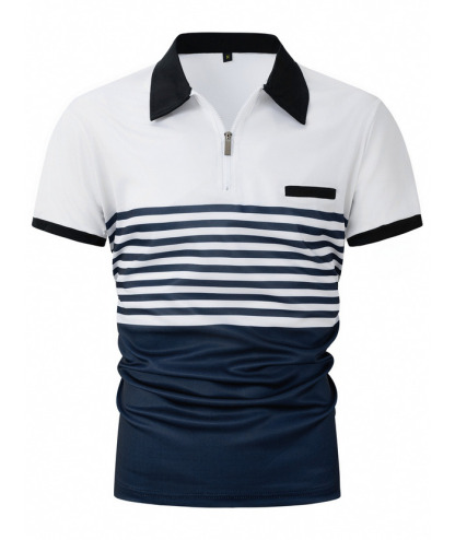 ZITY Men's Stripe Dry-Fit Polo Shirt-ZPK010606 | Zitysports