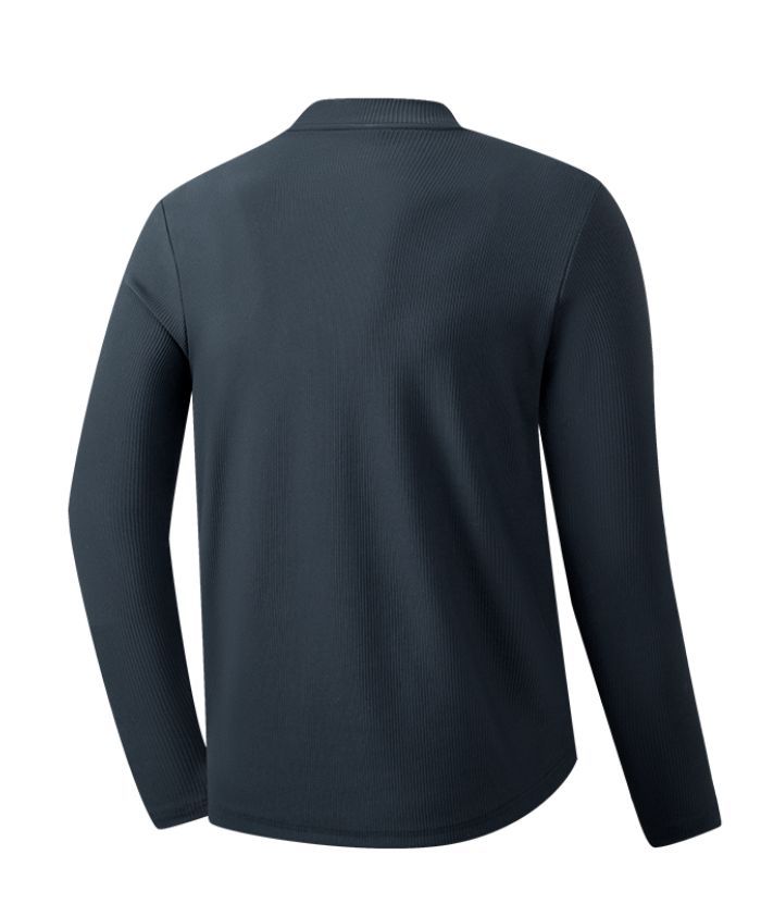 Men's Sports Round Neck Long Sleeve Polo Shirts-8849