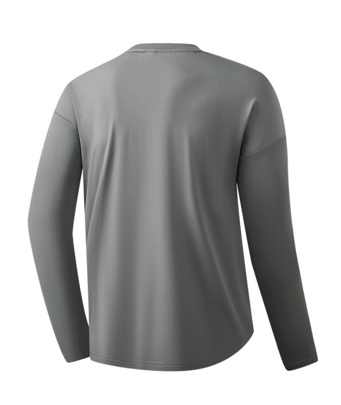 Men's Solid Color Long Sleeve Sports Polo Shirts-8850