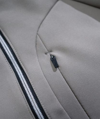 ZITY Men's Quarter Zip Solid Color Hoodie-7390