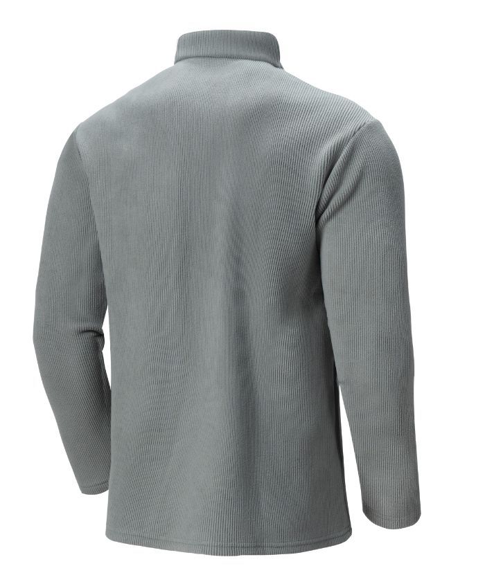 ZITY Men's Long Sleeve Quarter Zip Sports Polo Shirt-88188