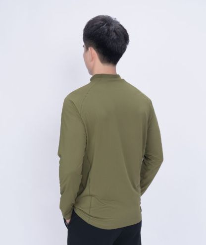 ZITY Men's Long Sleeve Pullover Polo Shirt-88168