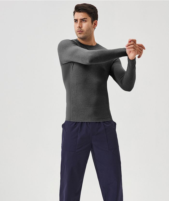 ZITY Men's Long Sleeve Compression Dri Fit T-Shirt-DUMLS05953