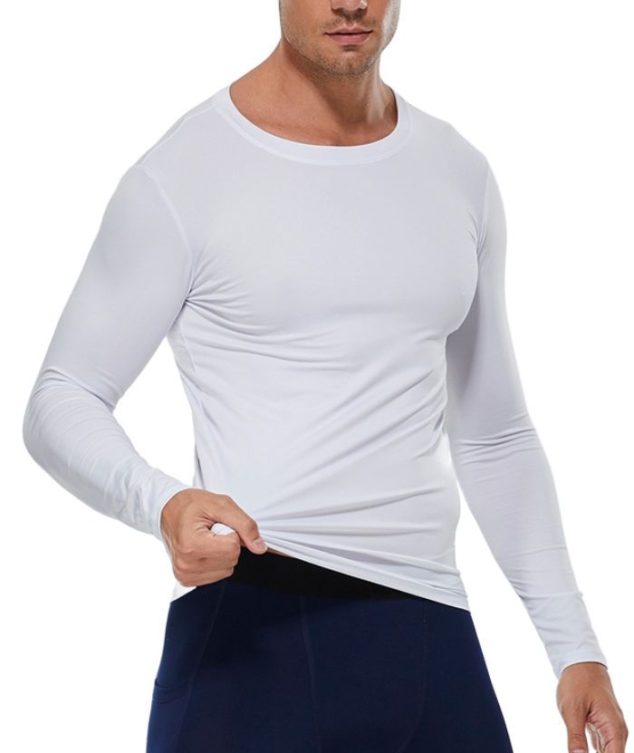 ZITY Men's Long Sleeve Round Neck Compression T-Shirt-DUMLS05951