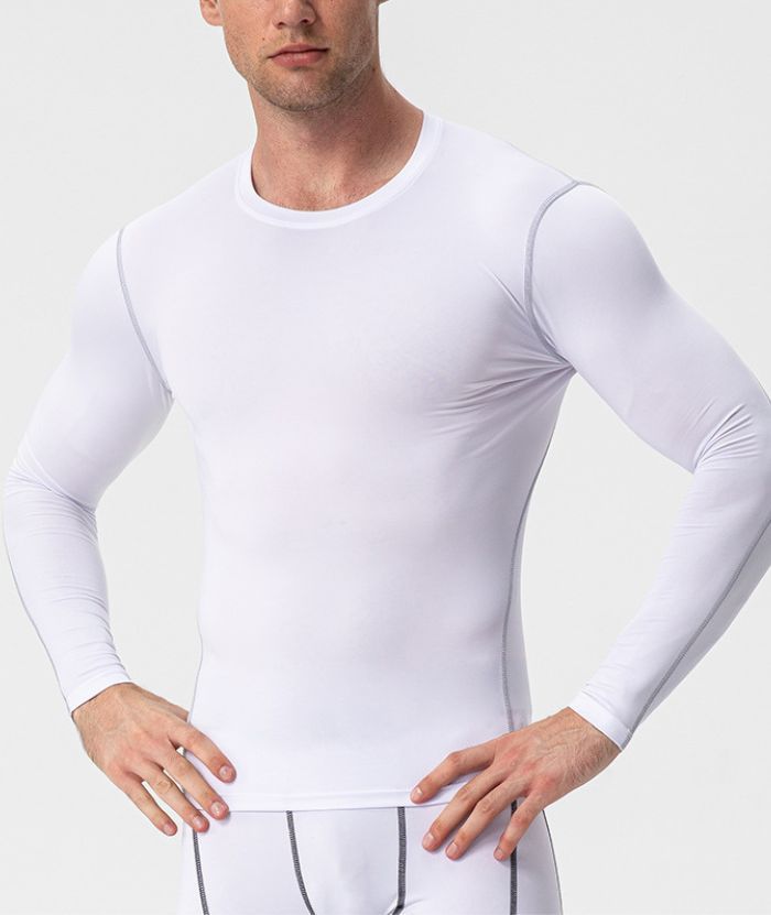 Men's Dri FIt Long Sleeve Slim Fit Compression T-Shirt-DUMLS05948