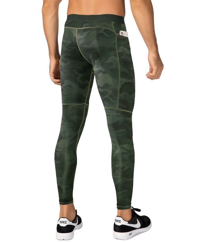 ZITY Men's Sports Dri Fit High Elastic Compression Pants-DUMSP05959